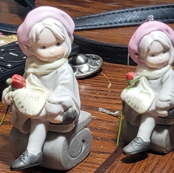 NBM bahner studios AG Bisque Porcelain Figurine Pretty as a Picture 1998 set 2 - Picture 13 of 16